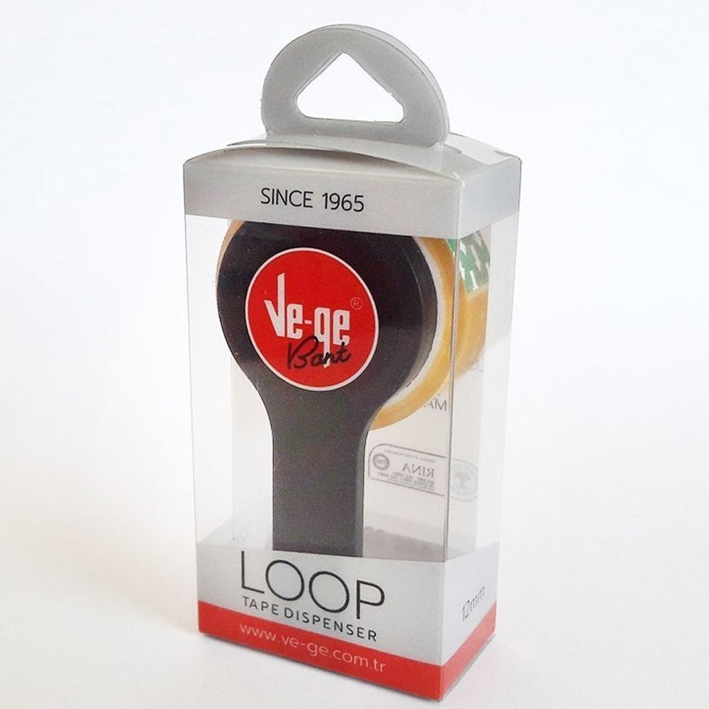 Vege Loop Tape Dıspenser Kesici-Tekli