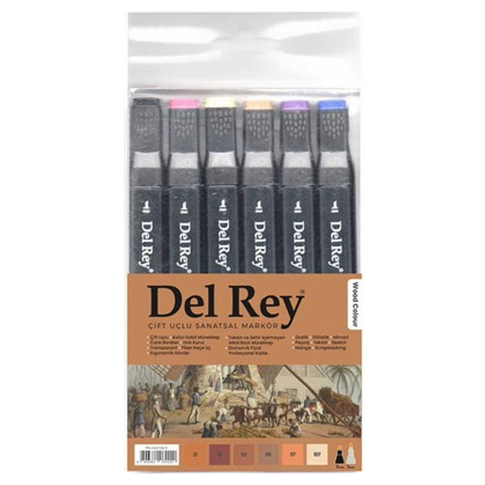 DEL REY TWİN MARKER 6 LI AHŞAP 2191/93/95/97/107
