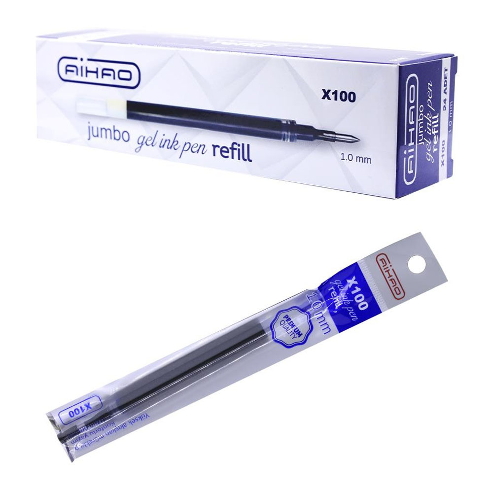 AİHAO İMZA KALEM REFİLİ JUMBO MAVİ 8526