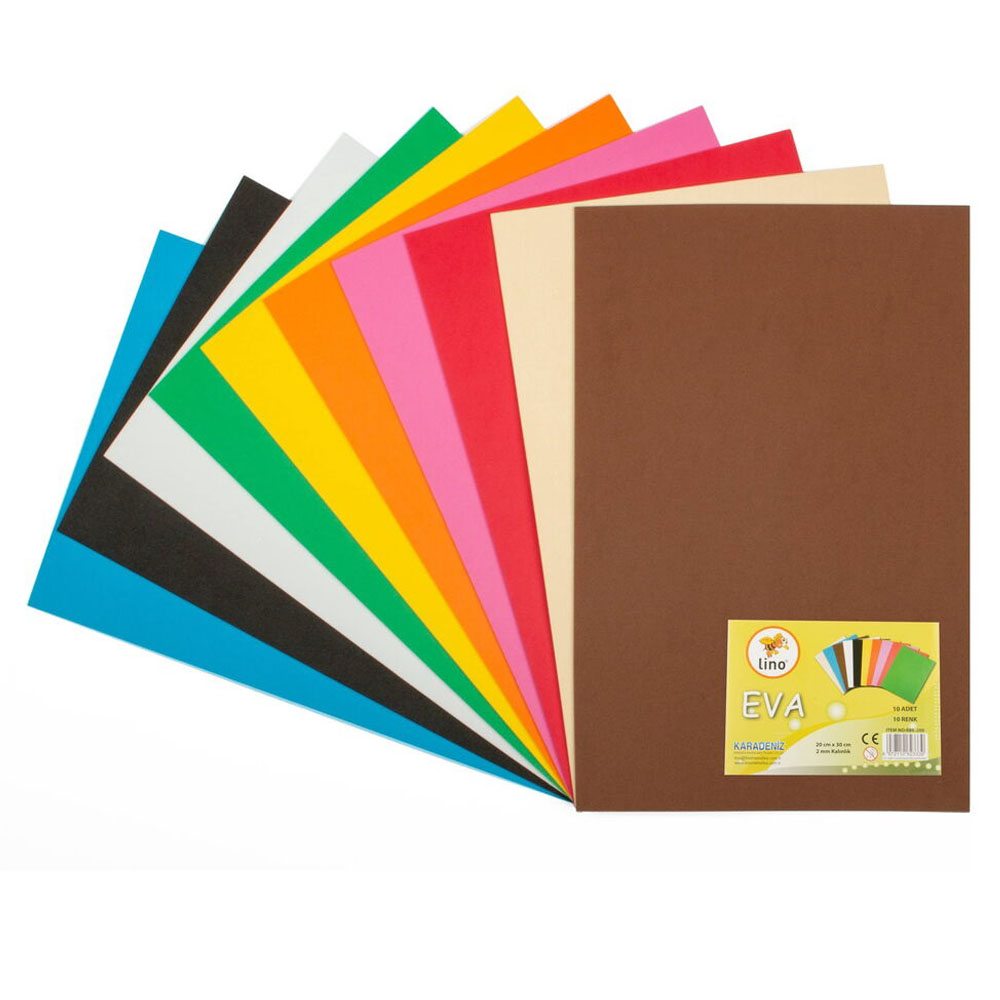 LİNO EVA 50X70 CM.10 RENK 2MM. 10LU PAKET