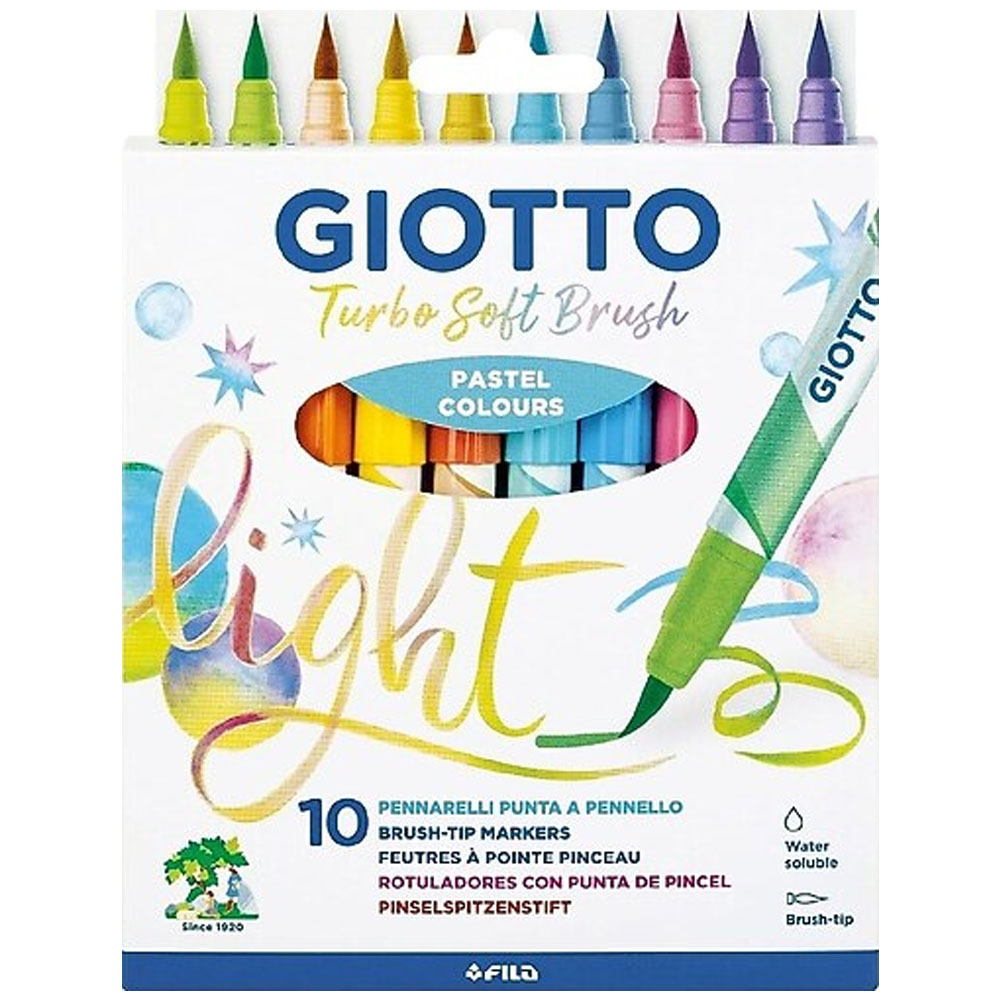 GİOTTO TURBO ASKILI 10 LU PASTEL TON -FIRÇA UÇ