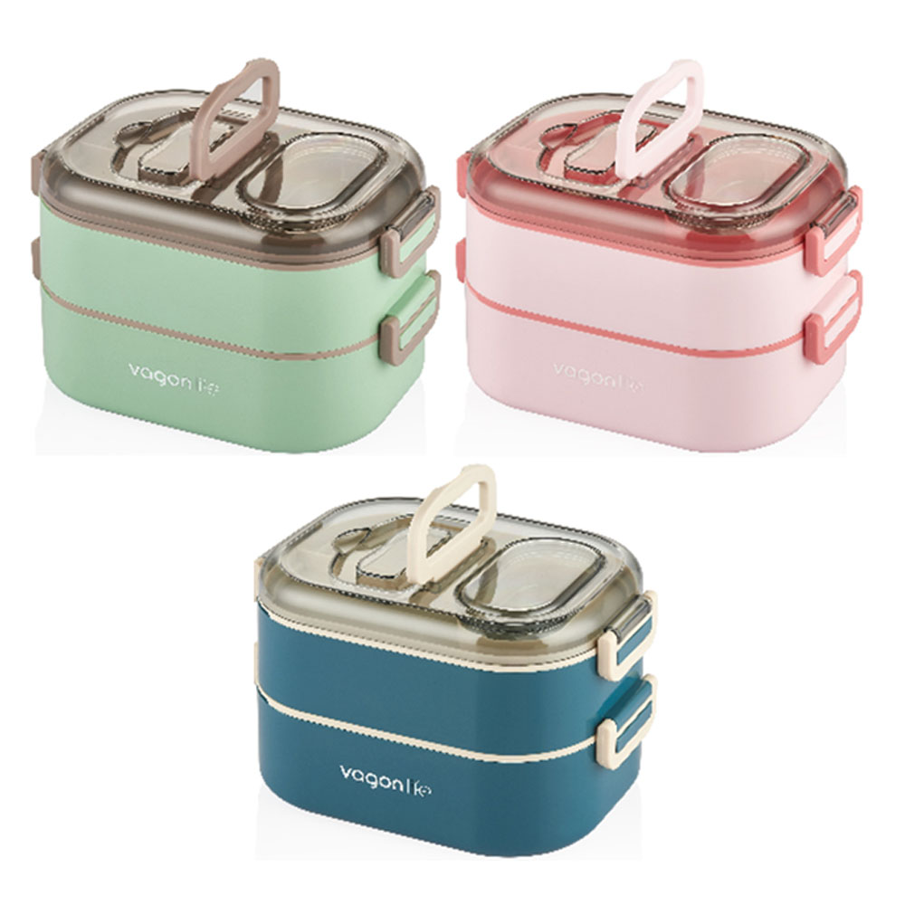 VAGON LİFE BESLENME KUTUSU LUNCH BOX PASLANMAZ ÇELİK 1000 ML XC-7081