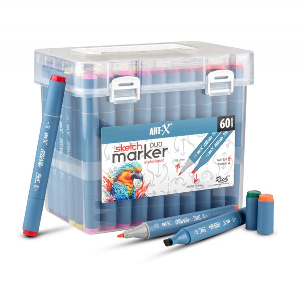 ART-X SKETCH MARKER DUO 60 LI SET 18050