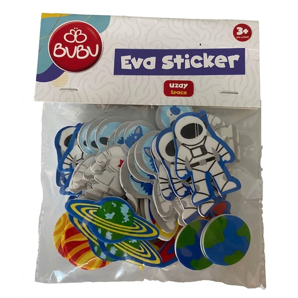 BU-BU EVA STİCKER UZAY 42 Lİ