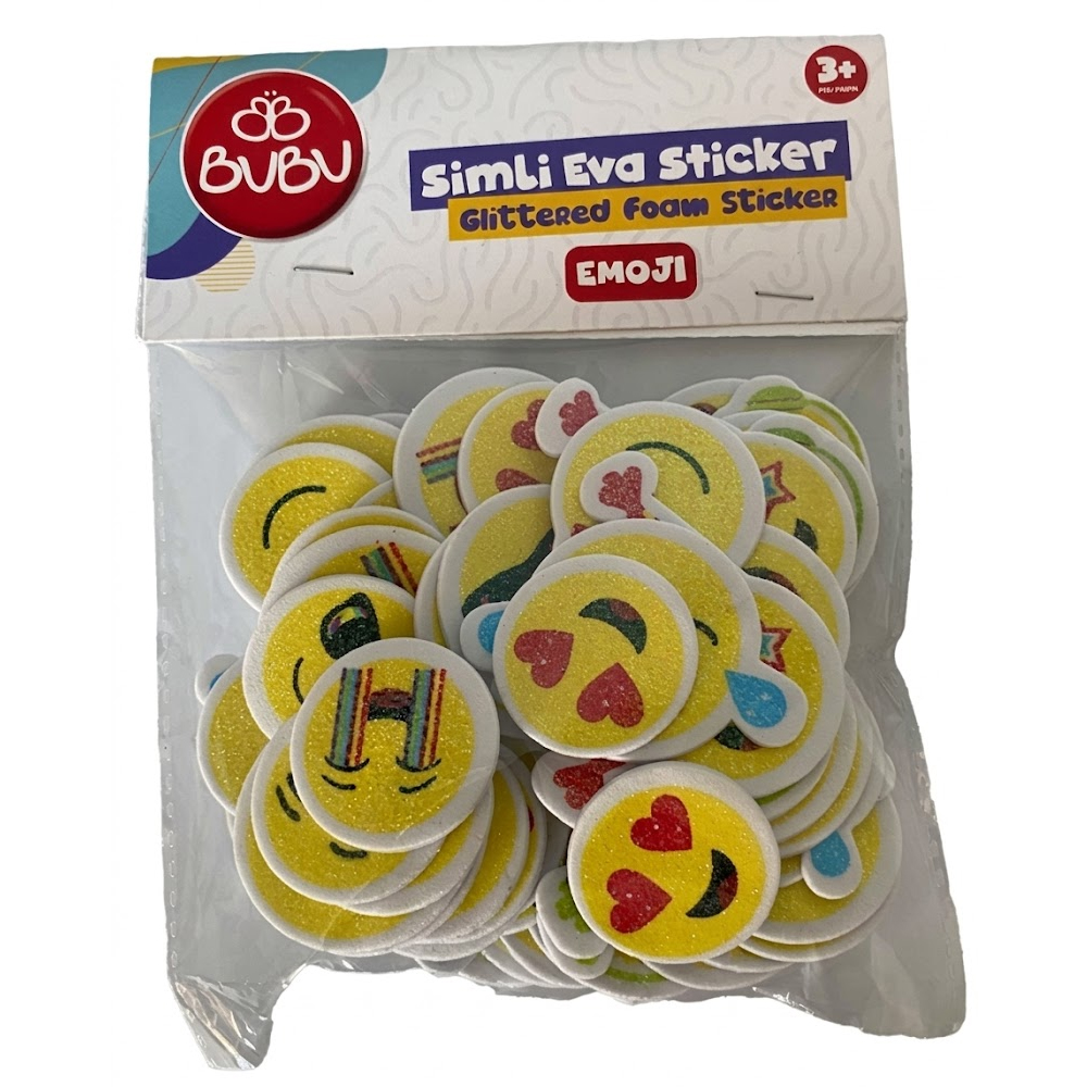 BU-BU SİMLİ EVA STİCKER EMOJI 54 LÜ