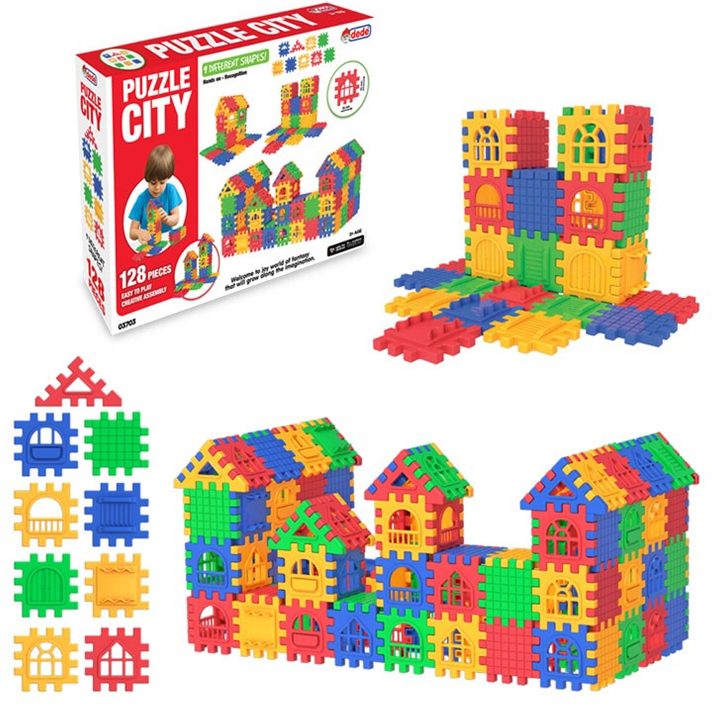 DEDE OYUNCAK PUZZLE CİTY 128 PARÇA