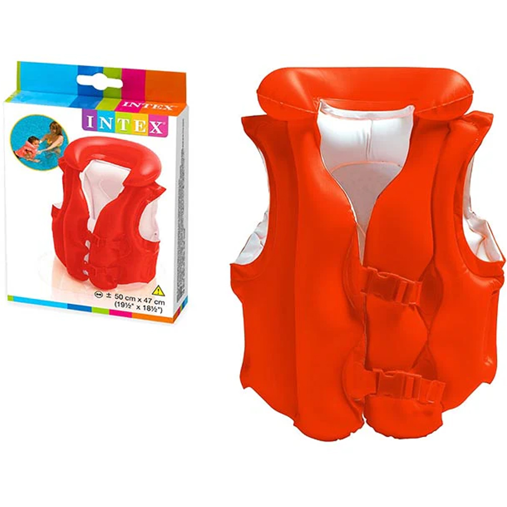 INTEX DÜZ RENKLİ CAN YELEĞİ 50 CM 58671