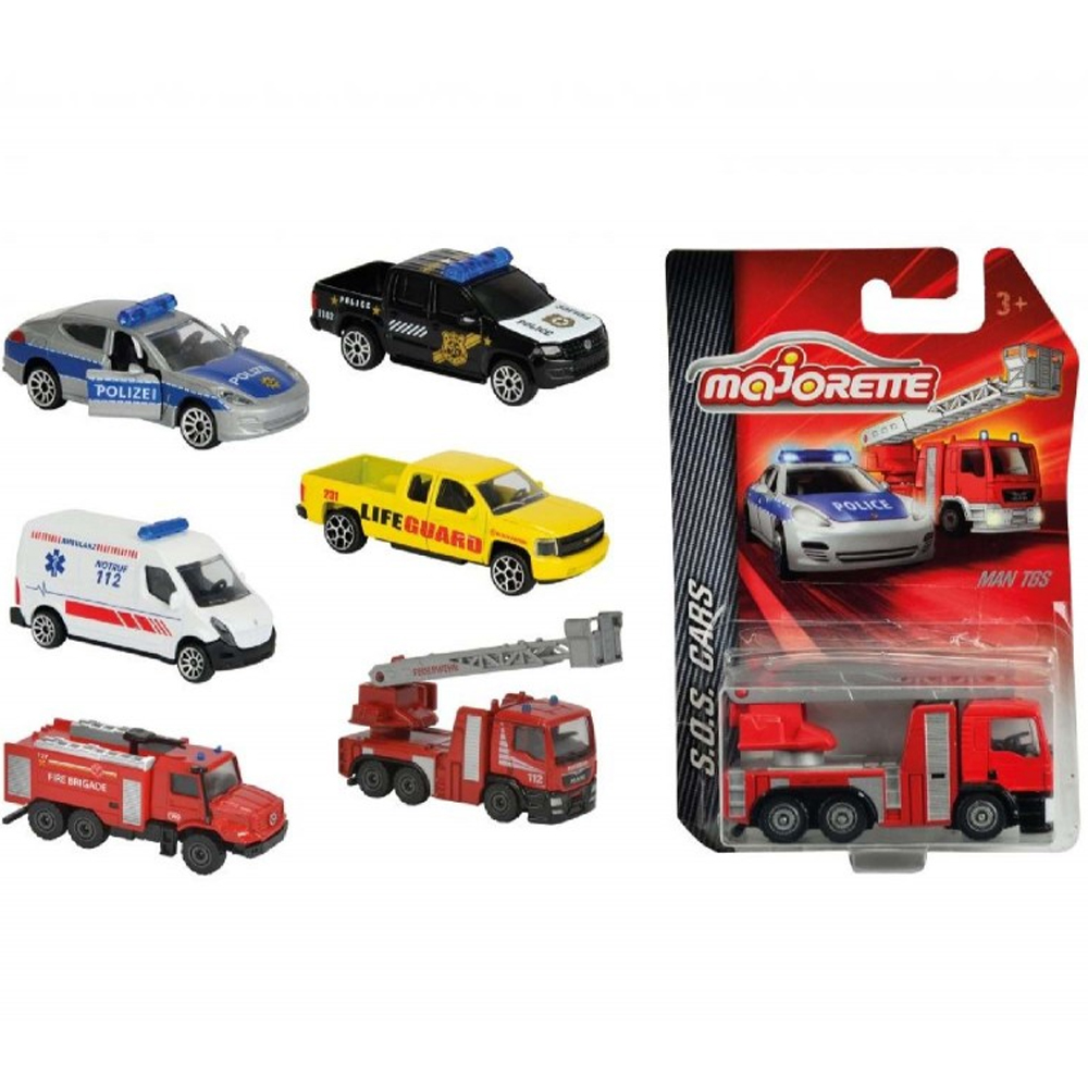 MAJORETTE SOS ASSORTMENT, 6-ASST. KURTARMA ARAÇLARI