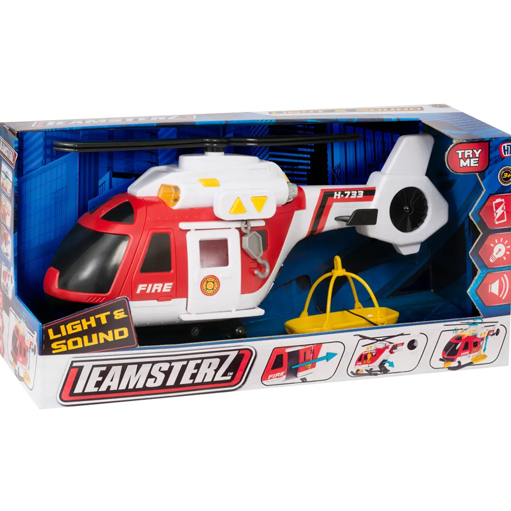 SUNMAN OYUNCAK TEAMSTERZ SESLİ VE IŞIKLI İTFAİYE KURTARMA HELİKOPTERİ