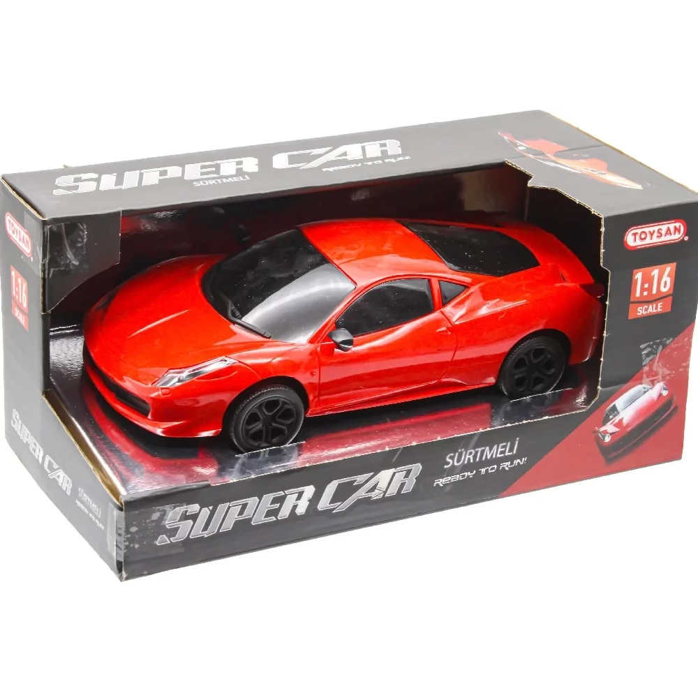 TOYSAN OYUNCAK SÜRTMELİ SÜPER ARABA 1:16 LAM FER