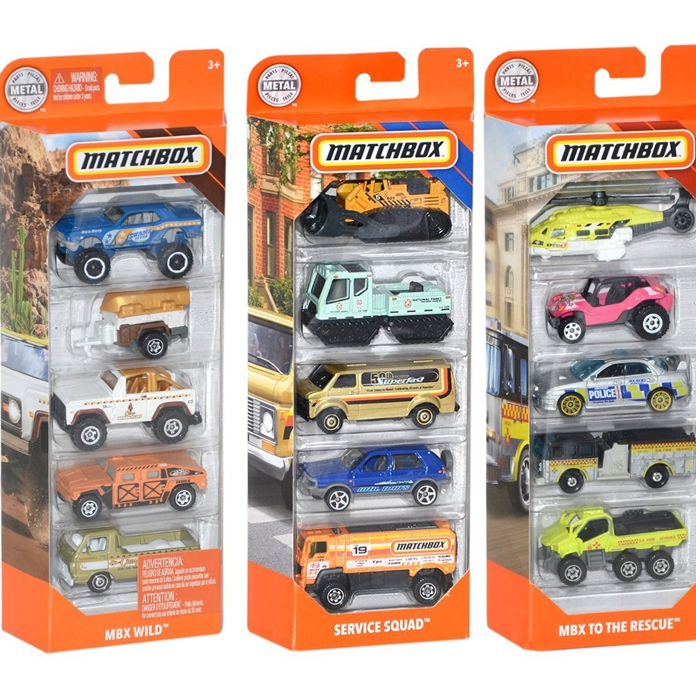 MATCHBOX BEŞLİ ARABA SETİ