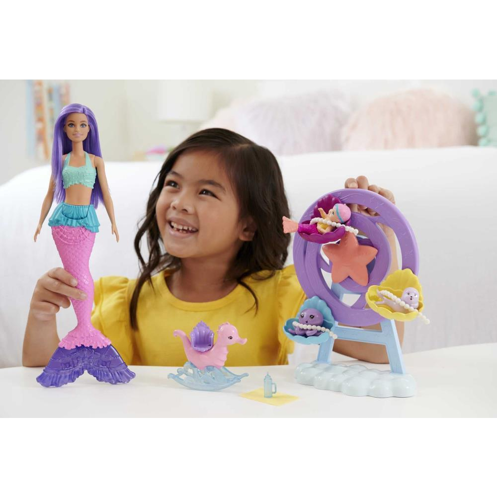 BARBİE DREAMTOPIA DENİZ KIZI BEBEK VE ÇOCUK OYUN ALANI