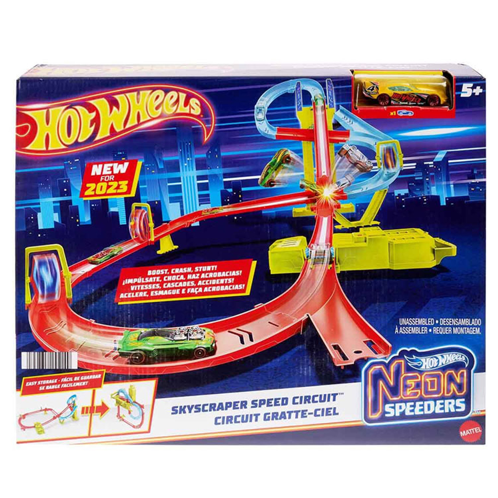 HOT WHEELS NEON YARIŞLAR ÇOKLU YARIŞ HEYECANI PİST SETİ