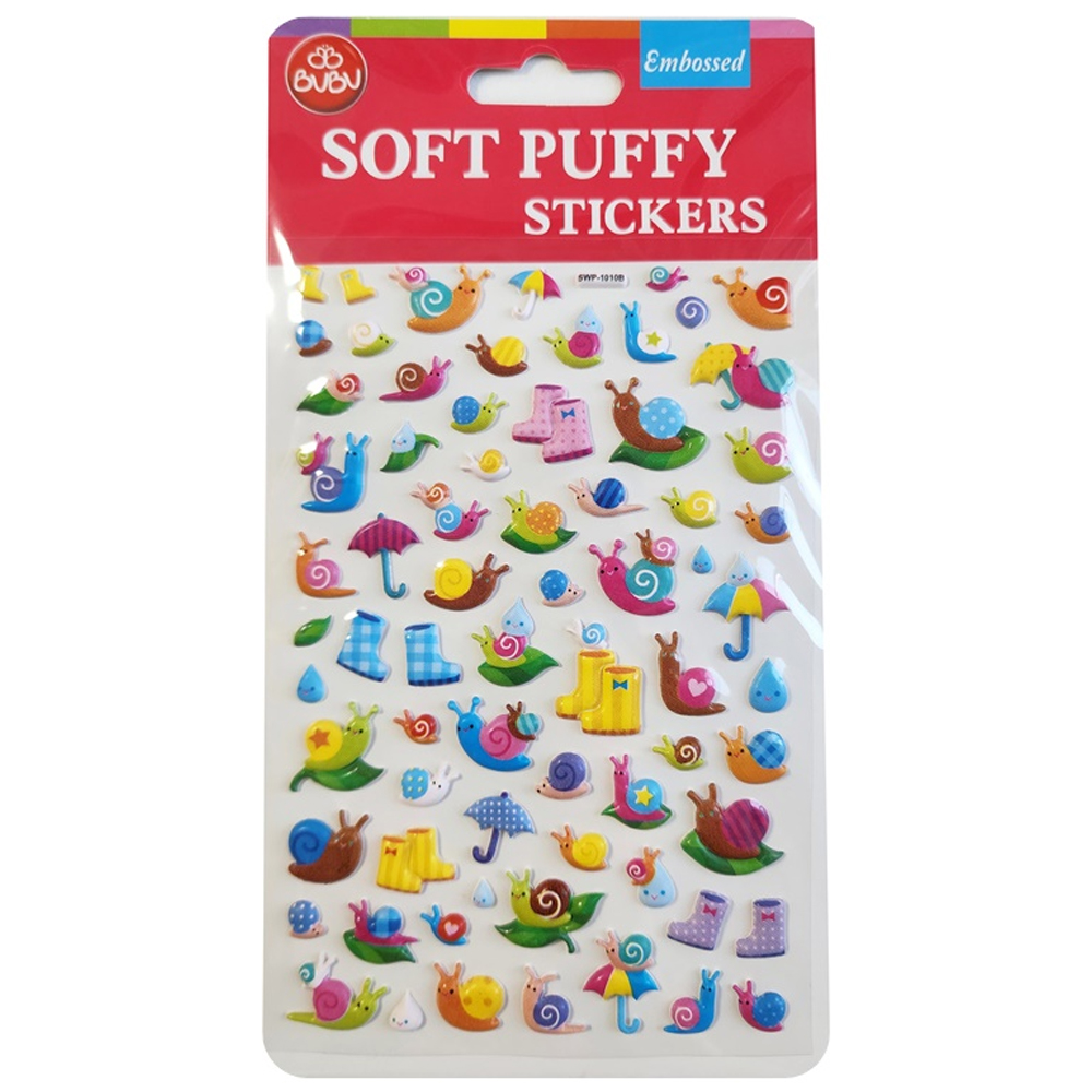BU-BU SOFT PUFFY STİCKERS CUTE SNAIL 10.9X20.5 BUBU-SWP-1010B