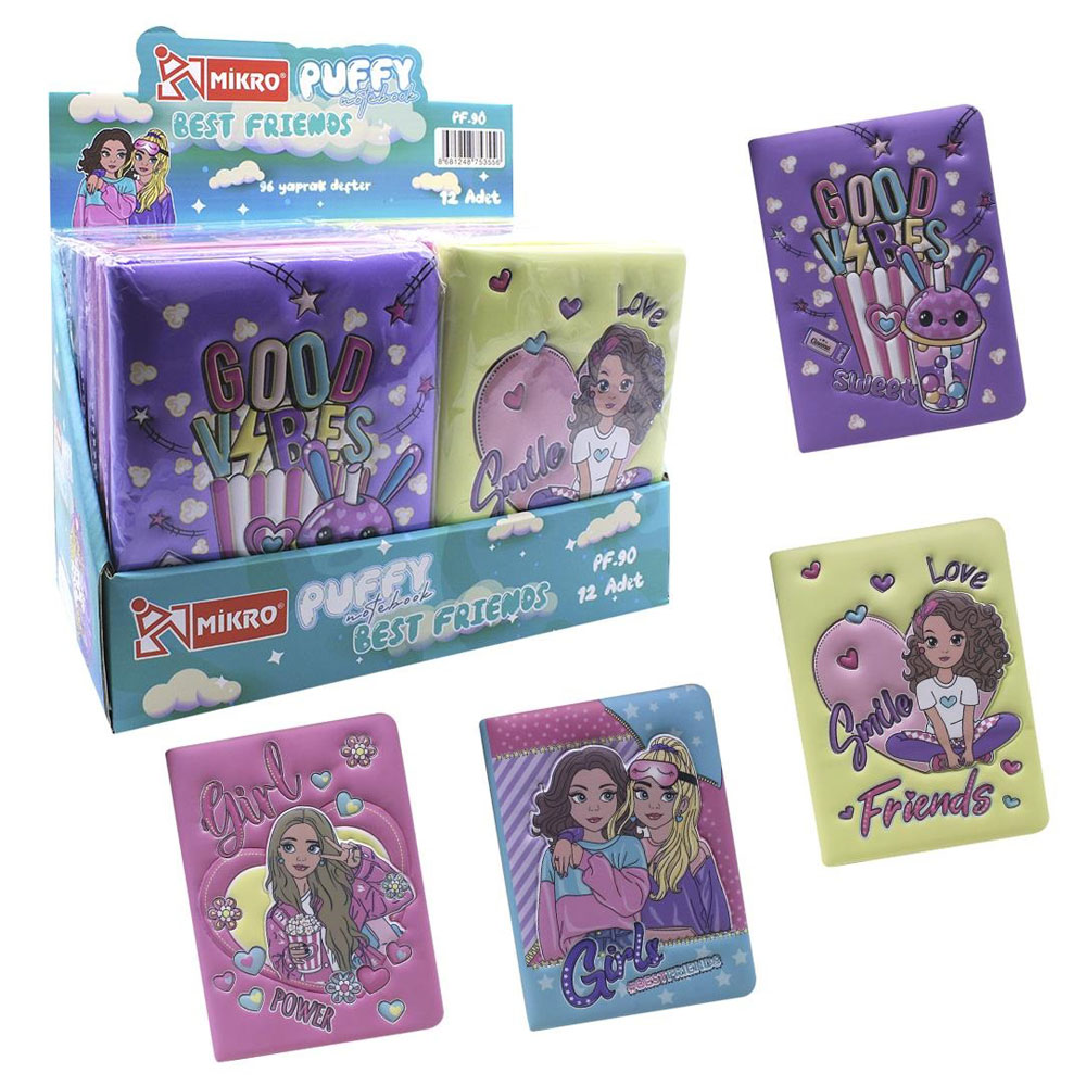 MİKRO NOT DEFTERİ PUFFY BEST FRİENDS PF-90