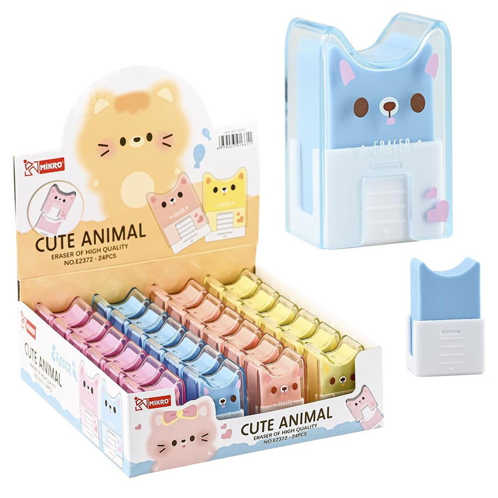 MİKRO SİLGİ CUTE ANİMAL 24 LÜ E2372