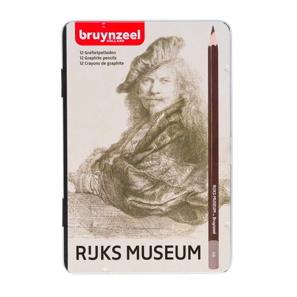 BRUYNZEEL GRAPHİTE PENCİL TİN RİJKSMUSEUM - REMBRANDT VAN RİJN | 12 PİECES