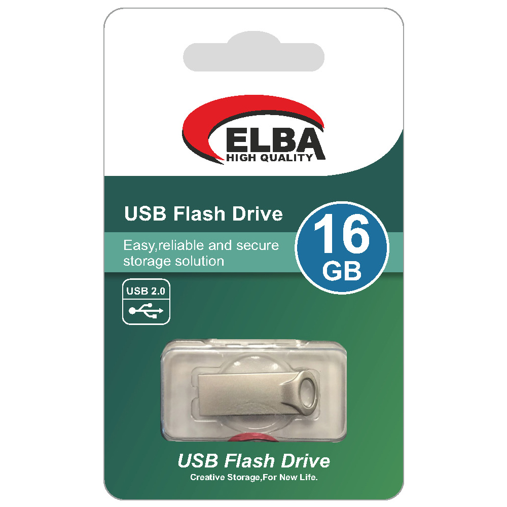 ELBA FLASH BELLEK 16 GB METAL 2.0 USB