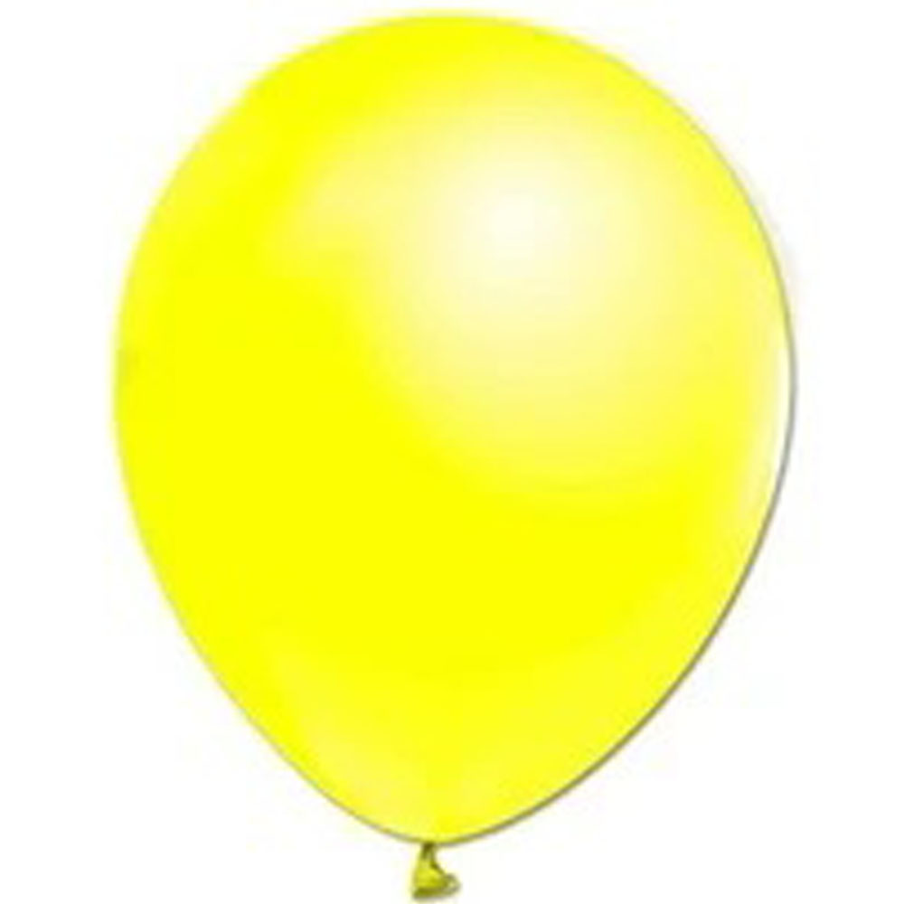 BALONEVİ 12" BASKI BALONU NEON SARI 100 LÜ