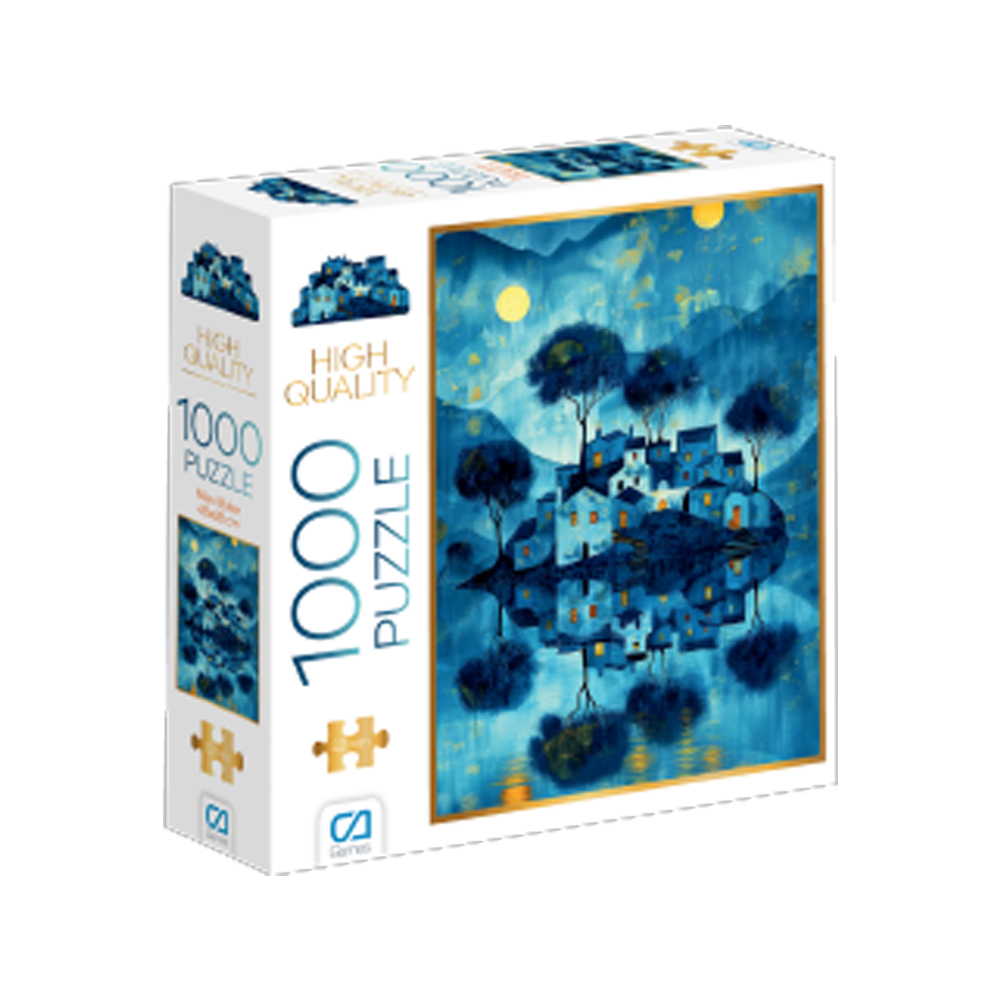 CA GAMES PUZZLE 1000 PARÇA MAVİ EVLER CA1000-7055