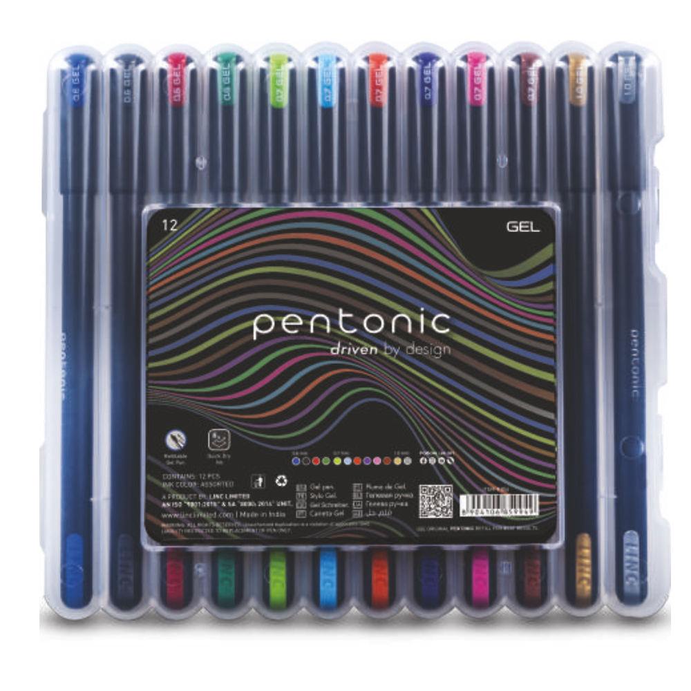 Pentonic Jel Kalem Blister Set Karışık Renk 12 Li