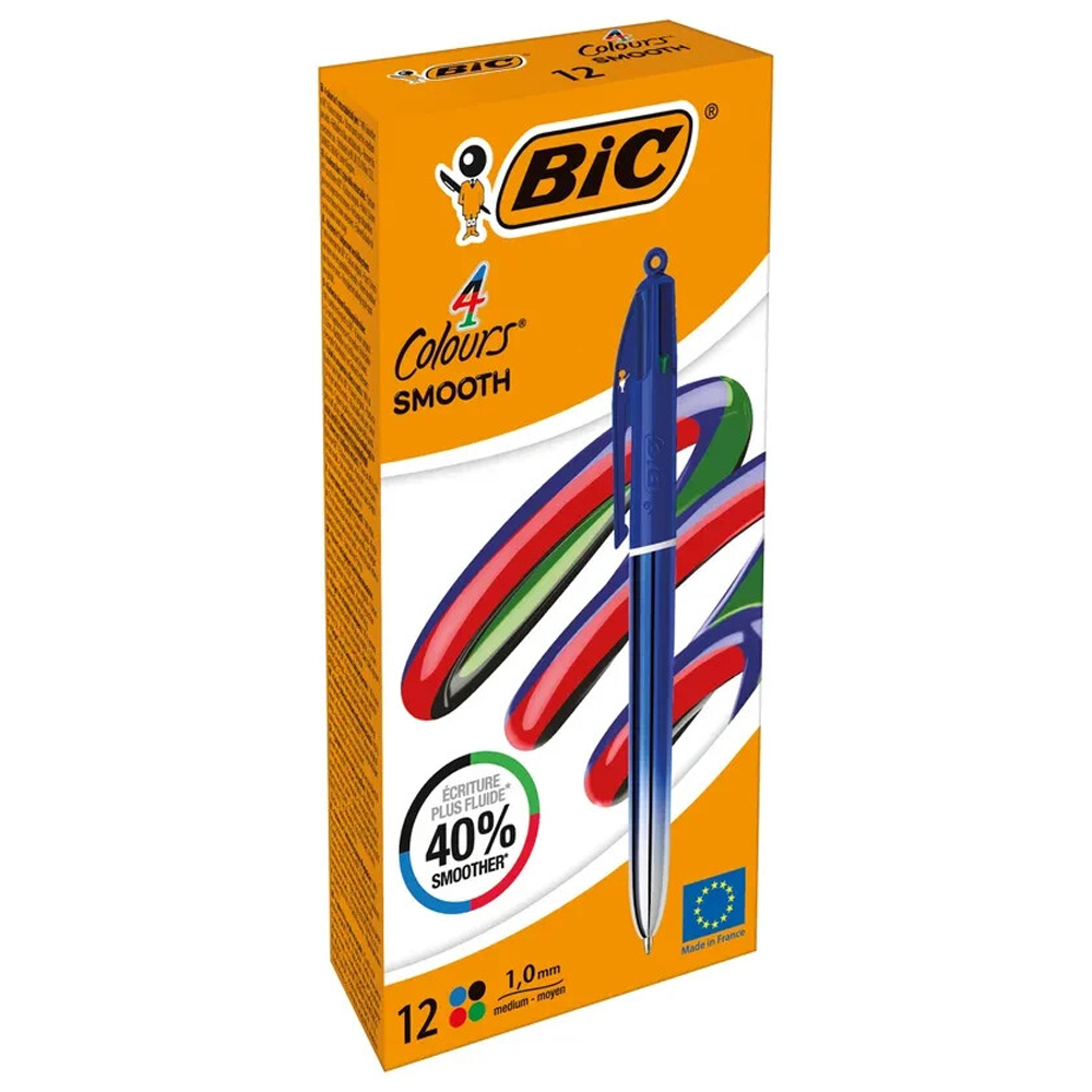 BİC TÜKENMEZ KALEM SMOOTH GRADIENT 4 COLOURS 12 Lİ