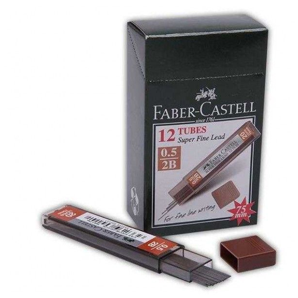 Faber-Castell Min Süper Fine Lead 2B 75 Mm 0.5 Mm 5090127520 - 12'li Paket