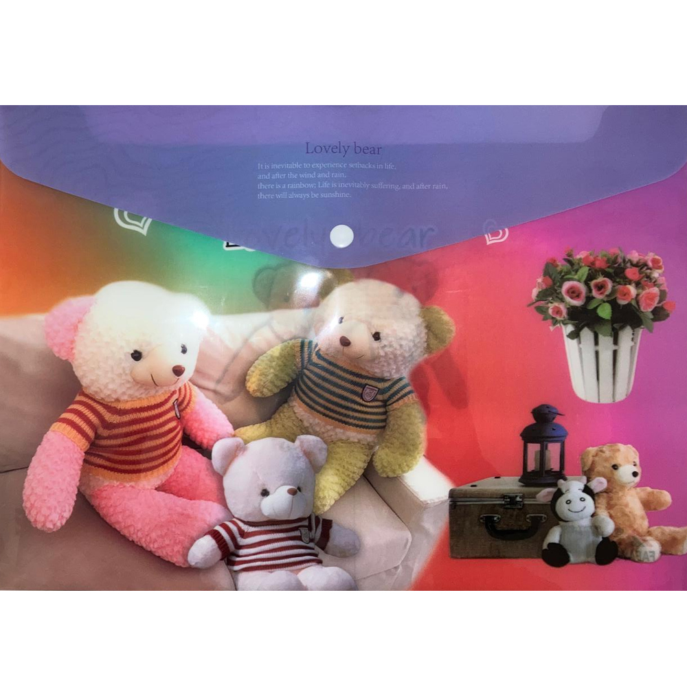 Bafix Çıtçıtlı Dosya Fafayu Desenli Yy-0102 - 12'li Paket