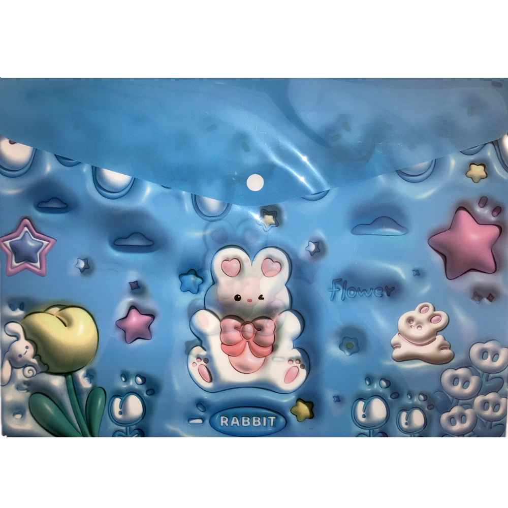 Bafix Çıtçıtlı Dosya Fafayu Desenli Yy-1801 - 12'li Paket