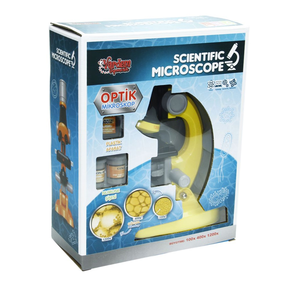 Vardem Oyuncak Kutulu Işıklı Objektif Microskop Vrd-Km-1012A-1-1013A-1