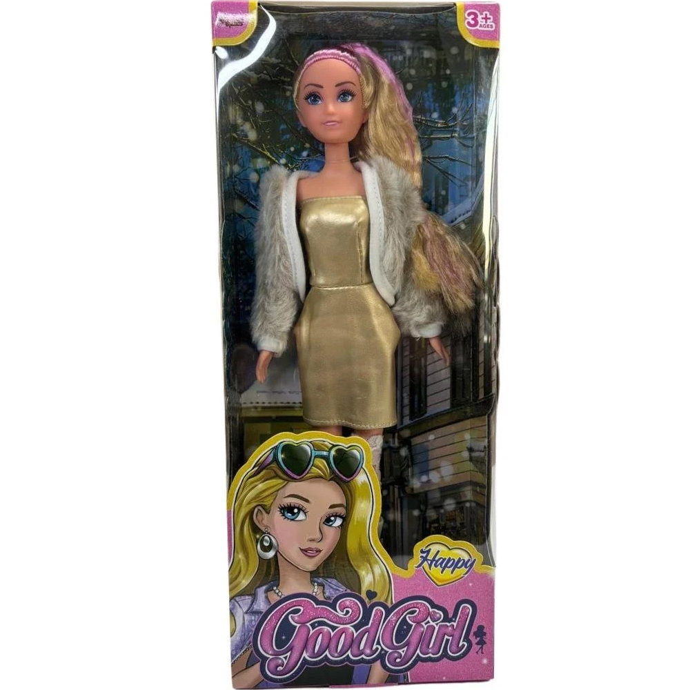 Vardem Oyuncak 29 Cm Ceketli Çizmeli Renk Saçlı Kutu Bebek 24 Pcs Vrd-Wg-115521-22