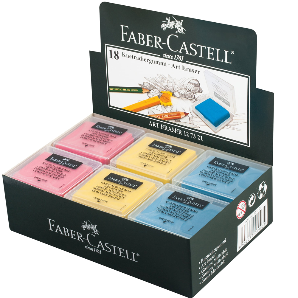 Faber-Castell Öğrenci Silgisi Hamur 18 Li Renkli 18 73 21 - 18'li Paket
