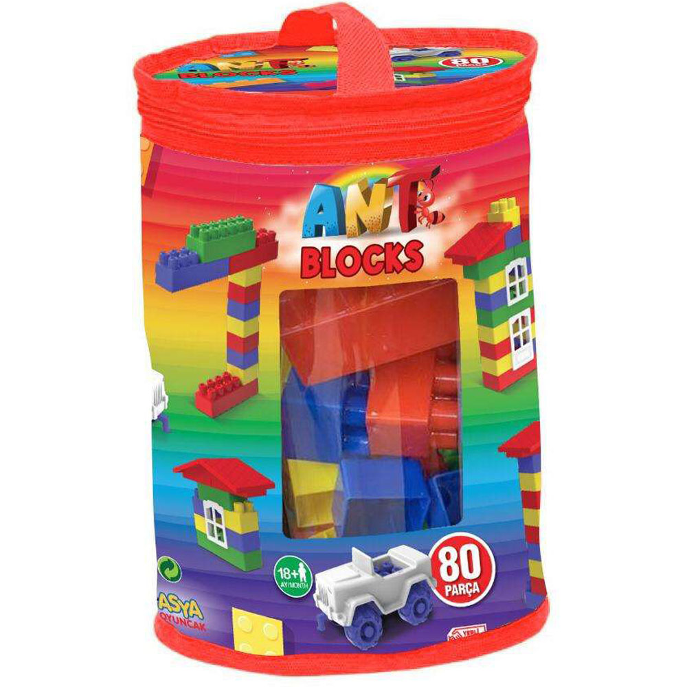 ASYA ANT ÇANTALI BLOCKS LEGO 80 PARÇA ANT-081