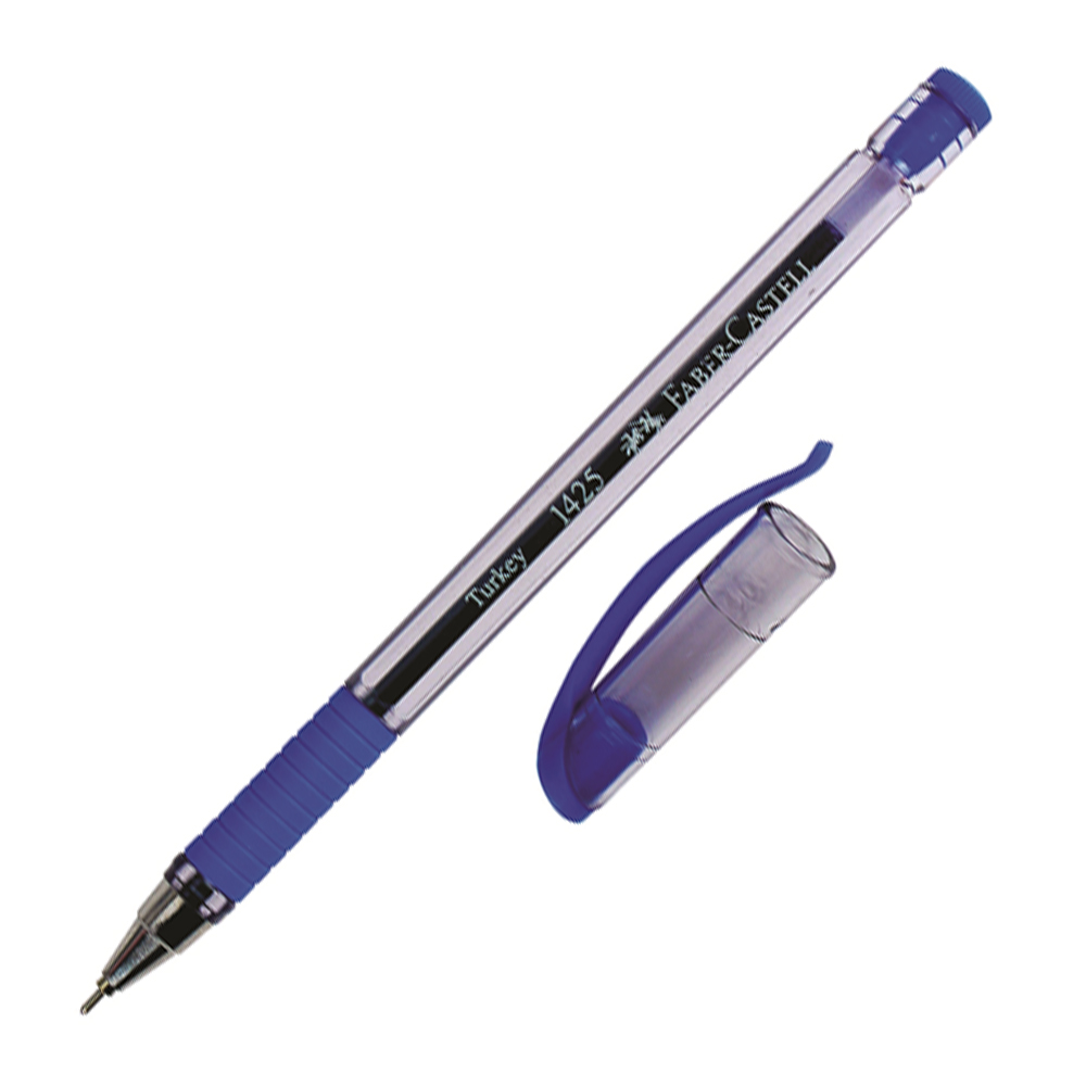Faber-Castell Tükenmez Kalem İğne Uç 10 Lu Mavi 1425 - 10'lu Paket
