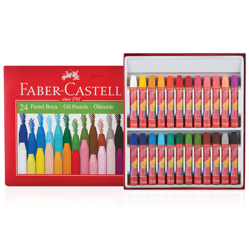 Faber-Castell Pastel Boya Red Line Karton Kutu Köşeli 24 Renk 5282 125324