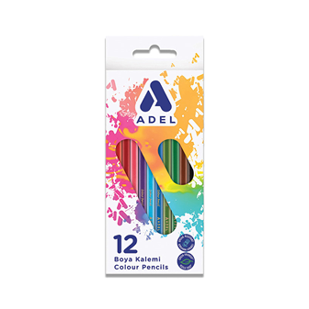 Adel Kuru Boya Tam Boy 12 Renk 211 2315 001 - 12'li Paket