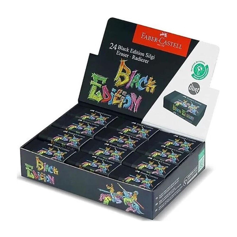 Faber-Castell Black Edition Silgi 24 Lü - 24'lü Paket