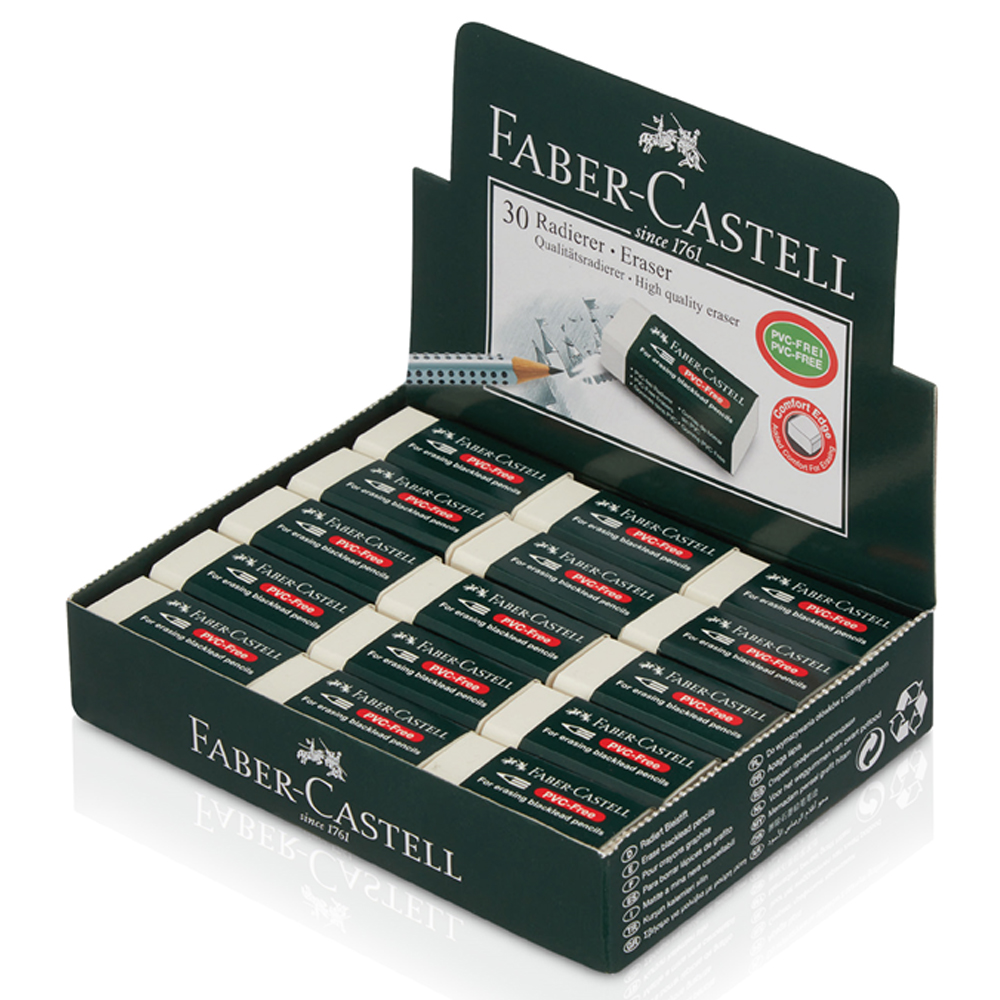 Faber-Castell Öğrenci Silgisi 30 Lu Beyaz (7085-30) 18 85 38 - 30'lu Paket