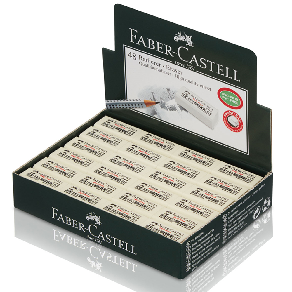 Faber-Castell Beyaz Silgi 48 Li 7086/48 - 48'li Paket