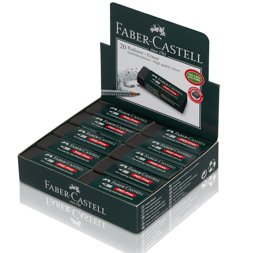 Faber-Castell Öğrenci Silgisi 20 Li Siyah (7089-20) 18 89 23 - 20'li Paket
