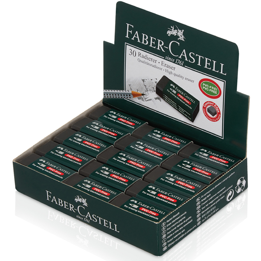 Faber-Castell Öğrenci Silgisi 30 Lu Siyah (7089-30) 18 89 50 - 30'lu Paket