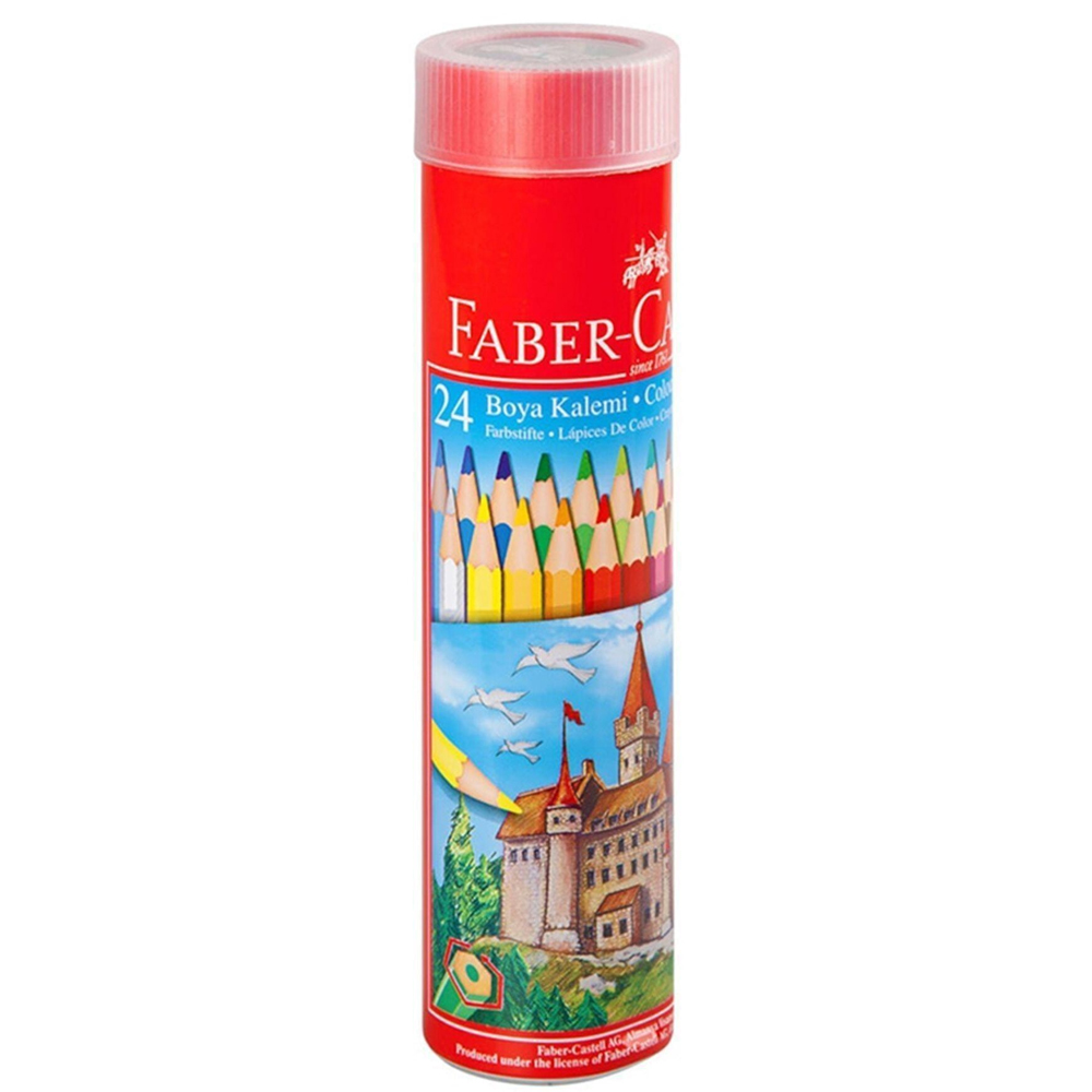 Faber-Castell Kuru Boya Red Line Metal Tüp Kutu Tam Boy 24 Renk 5173 116524