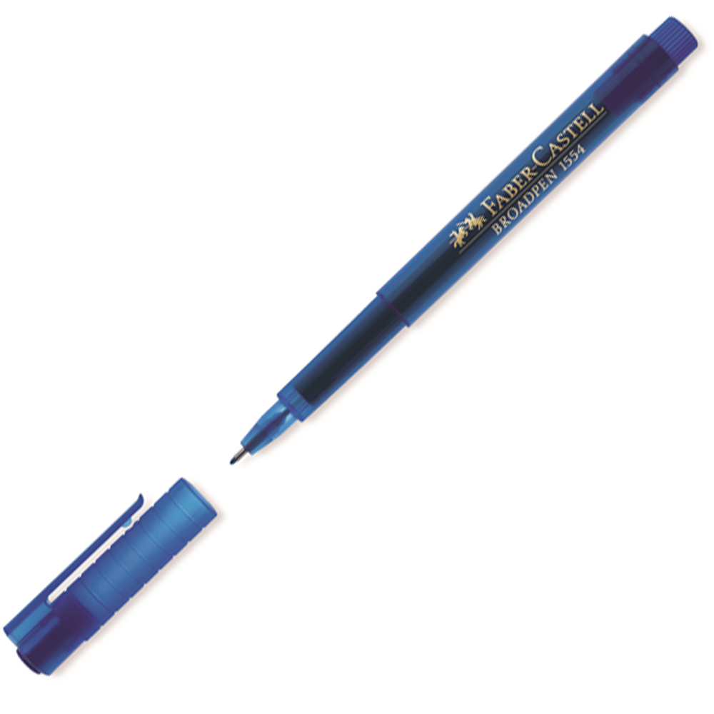 Faber-Castell Broadpen 1554 Mavi - 10'lu Paket