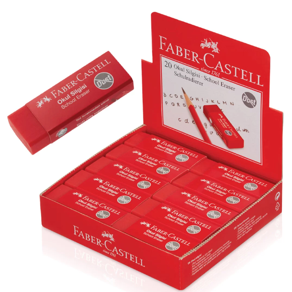 Faber-Castell Okul Silgisi 20 Li 5130187222000 - 20'li Paket
