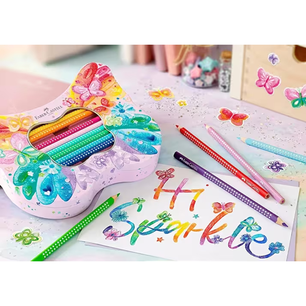 Faber-Castell Kuru Boya Sparkle Kelebek 20 Li 5062 201971
