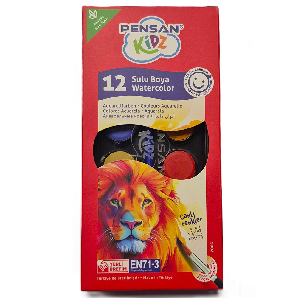 PENSAN KİDZ 12 Lİ SULU BOYA PE7003SB12