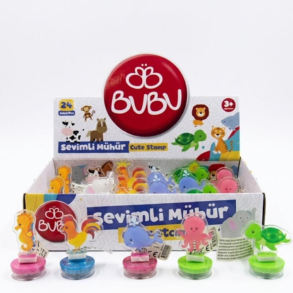 BU-BU AKRİLİK SEVİMLİ MÜHÜRLER 24 LÜ BUBU-MU0003