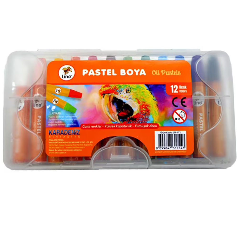 LİNO YAĞLI PASTEL BOYA 12 Lİ LN-112