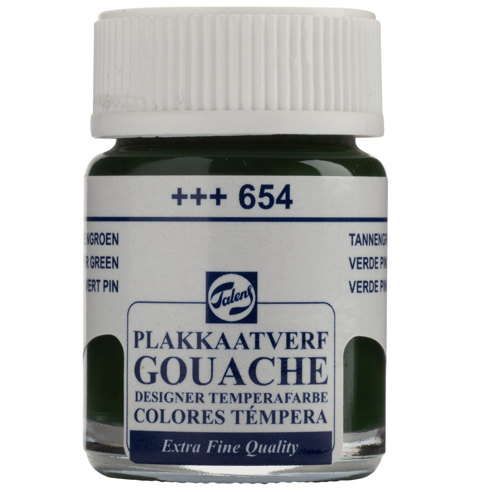 TALENS GOUACHE EXTRA FİNE QUALİTY BOTTLE 16 ML FİR GREEN 654