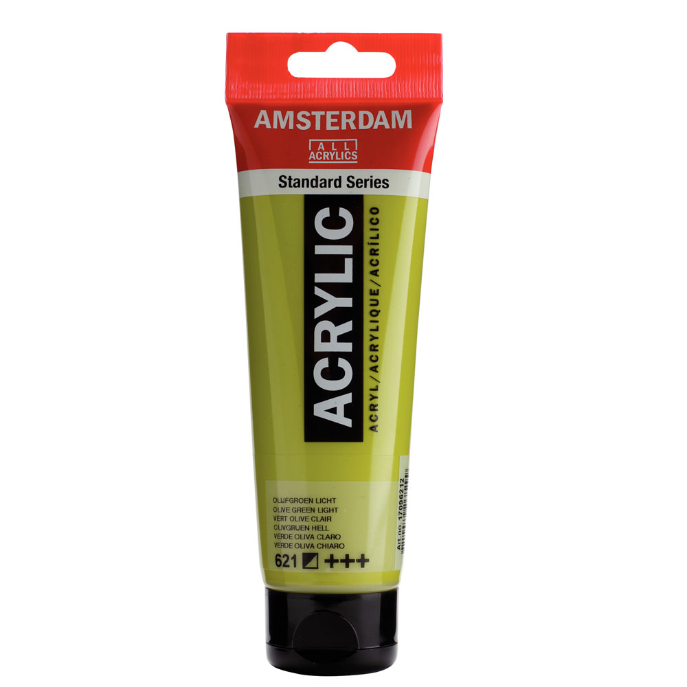 AMSTERDAM STANDARD SERİES AKRİLİK TUBE 120 ML OLİVE GREEN LİGHT 621